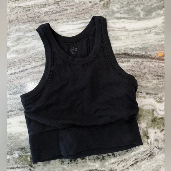 ALO Yoga Black Sports Bra - Picture 6 of 7